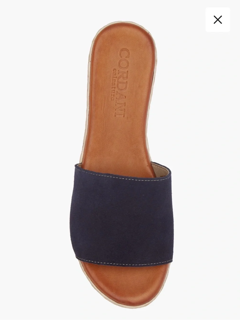 Cordani Bizzy Espadrille Platform Wedge Slide Sandal